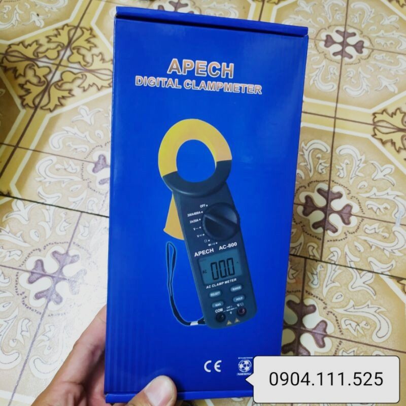 [HCM]Ampe kìm đo dòng AC APECH AC-801 (600A)