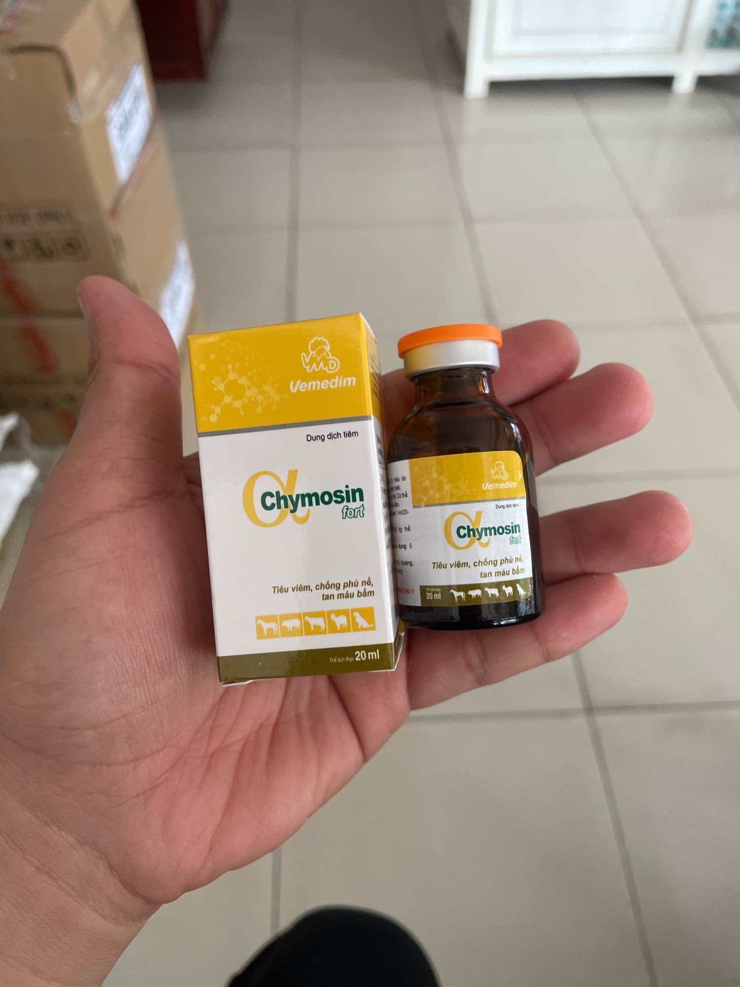 Chymosin vmd 20ml sưng, viêm , trị tang gà đá