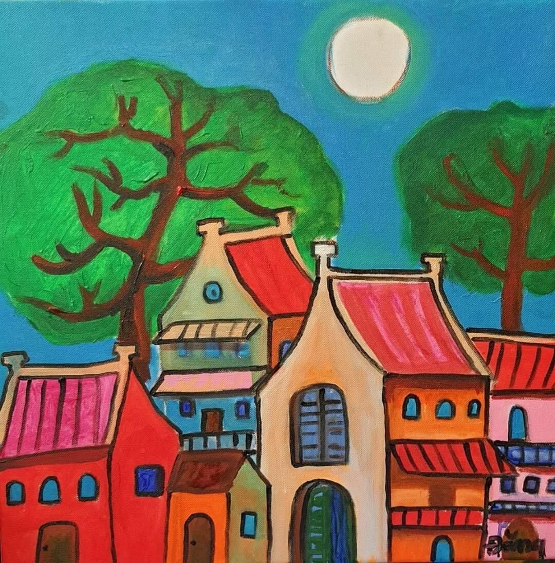 Tranh sáng tác: Phố