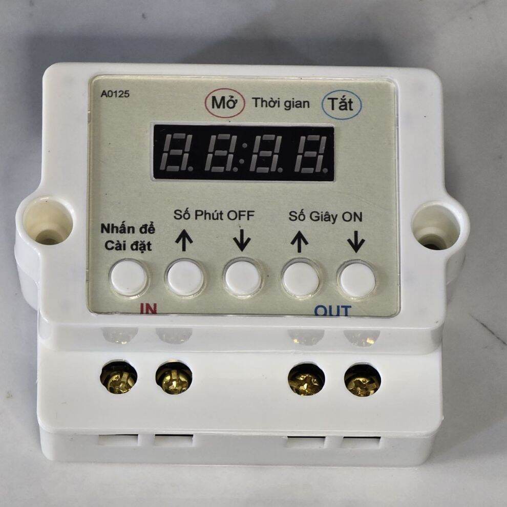 Đồng hồ hẹn giờ điện tử timer máy cho tôm cá ăn tự động