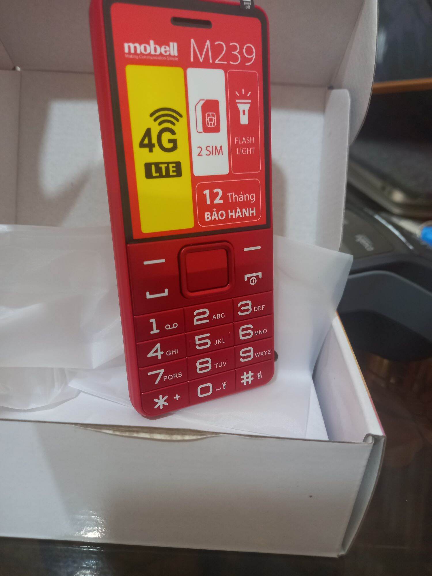 Điện thoại 4G mobell M239 mới nguyên hộp
