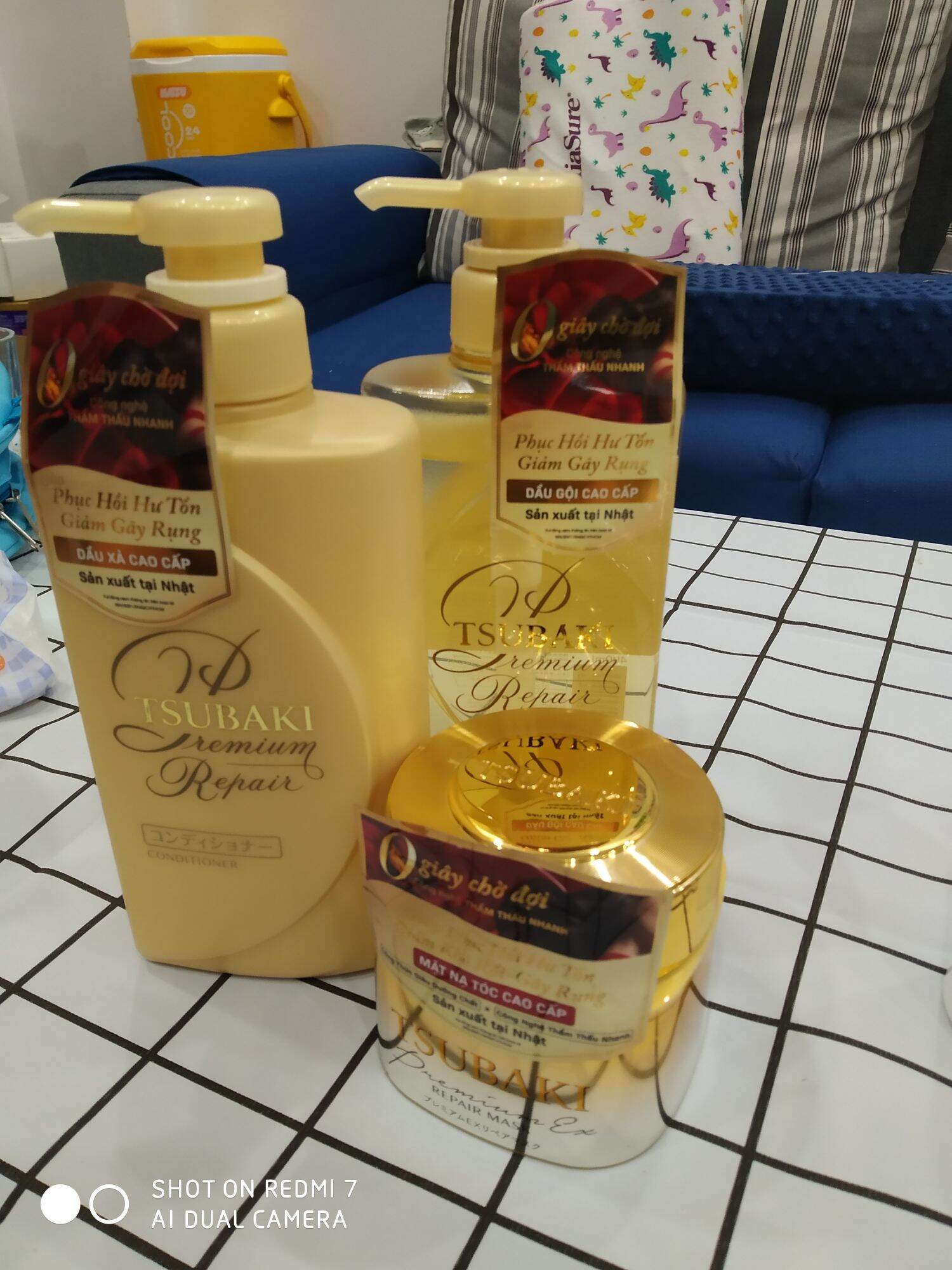 Combo gội, xả, ủ tóc tsubaki