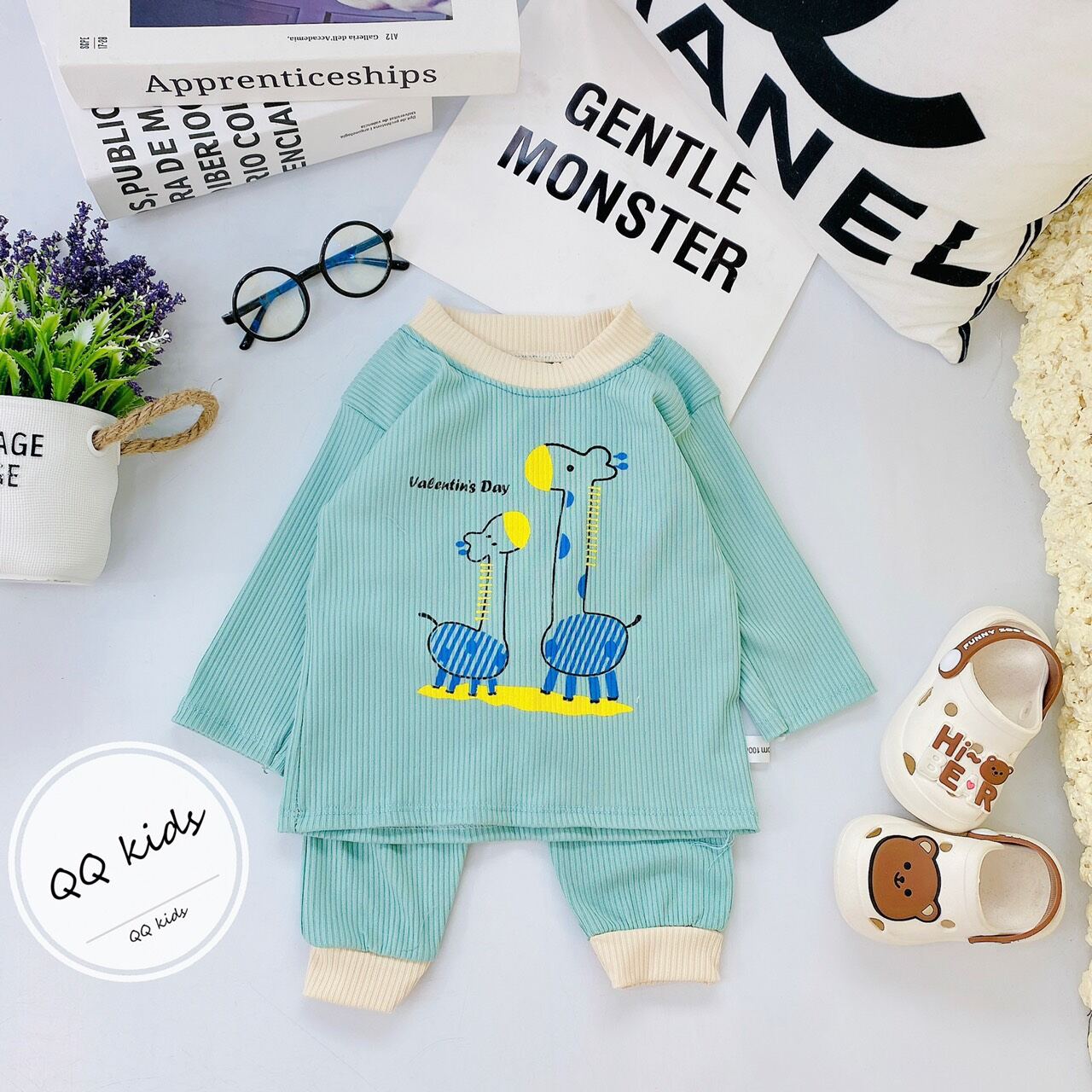 BC02 Bộ thu đông tăm gân cho bé, bộ dài tay cho bé trai bé gái bộ minky mom loại 1