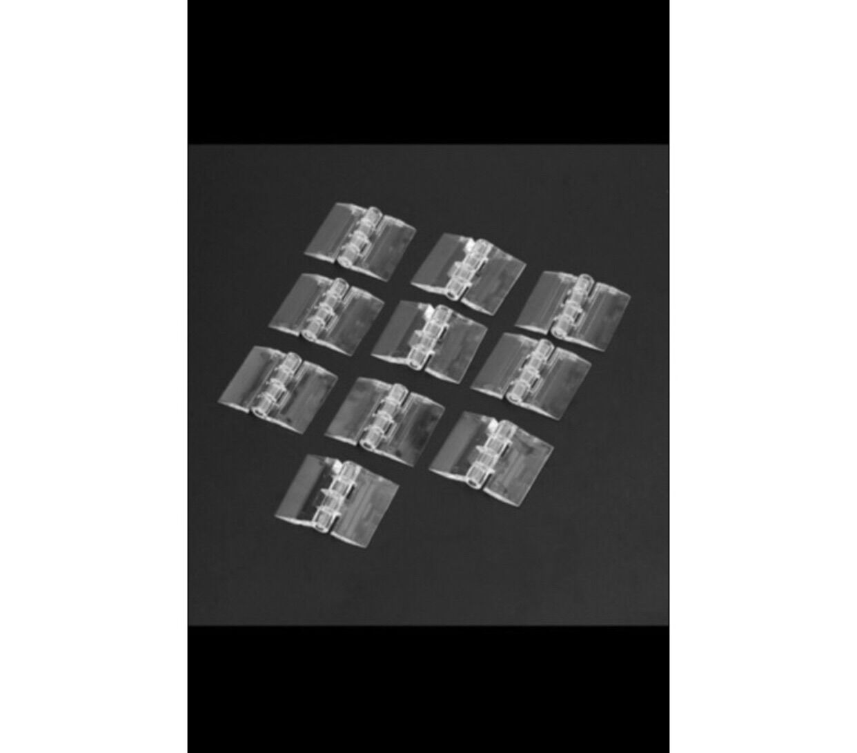 Combo 50cái bản lề nhựa mica 25x33mm