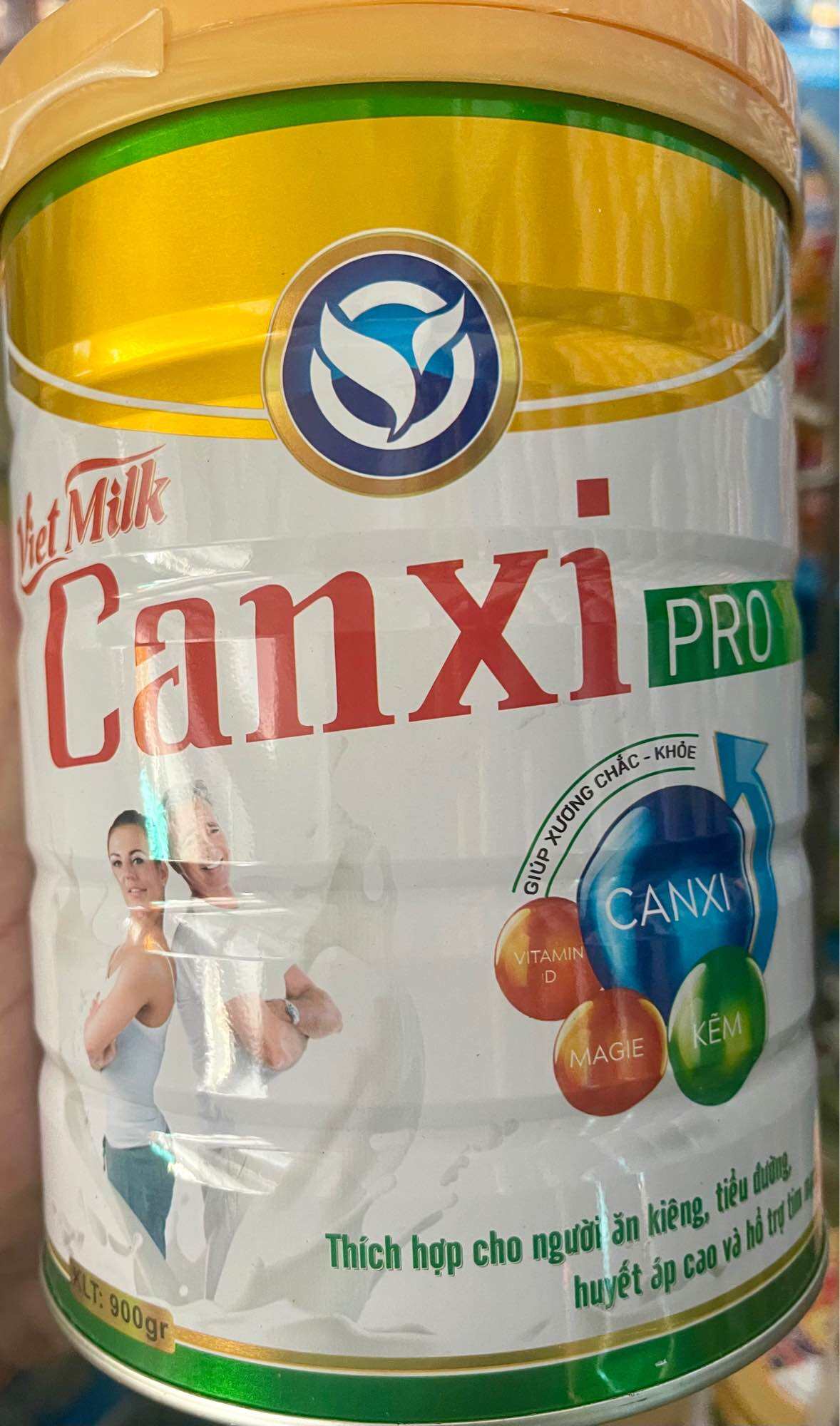 Sữa vietmilk canxi pro 900g