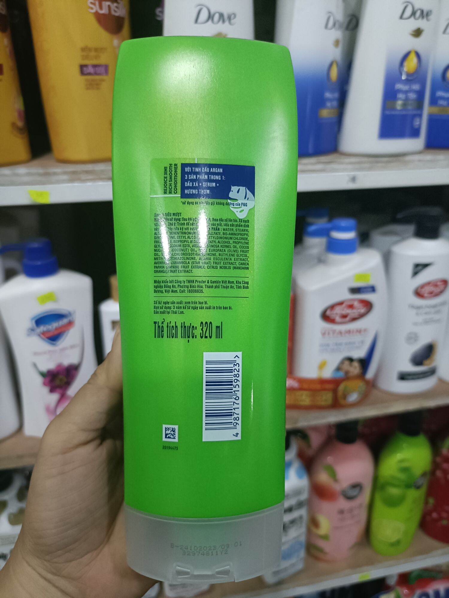 Rejoice dầu xả siêu mềm mượt 48h 320ml