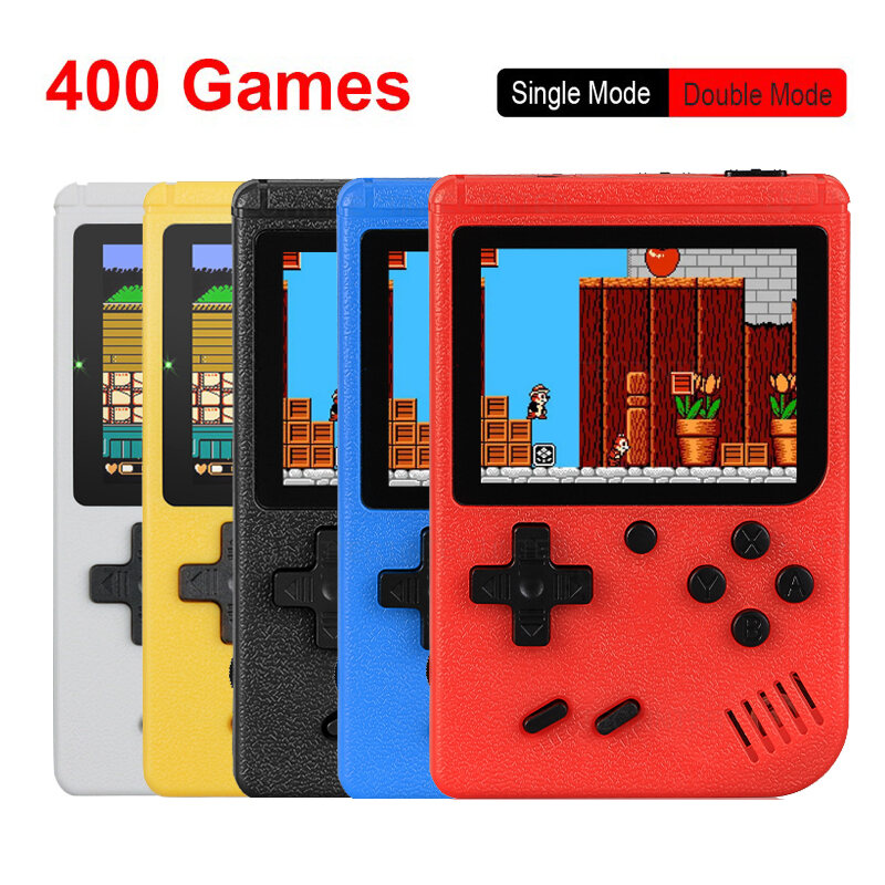 Máy Chơi Game Cầm Tay Mini 400 Trong 1 Di Động Retro Video Console Với Màn Hình LCD Màu 8 Bit 3.0 Inch Giao Tiếp USB