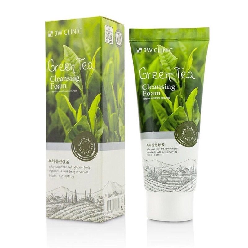 Sữa Rửa Mặt 3W Clinic 100ml Cleasing Foam Hàn Quốc