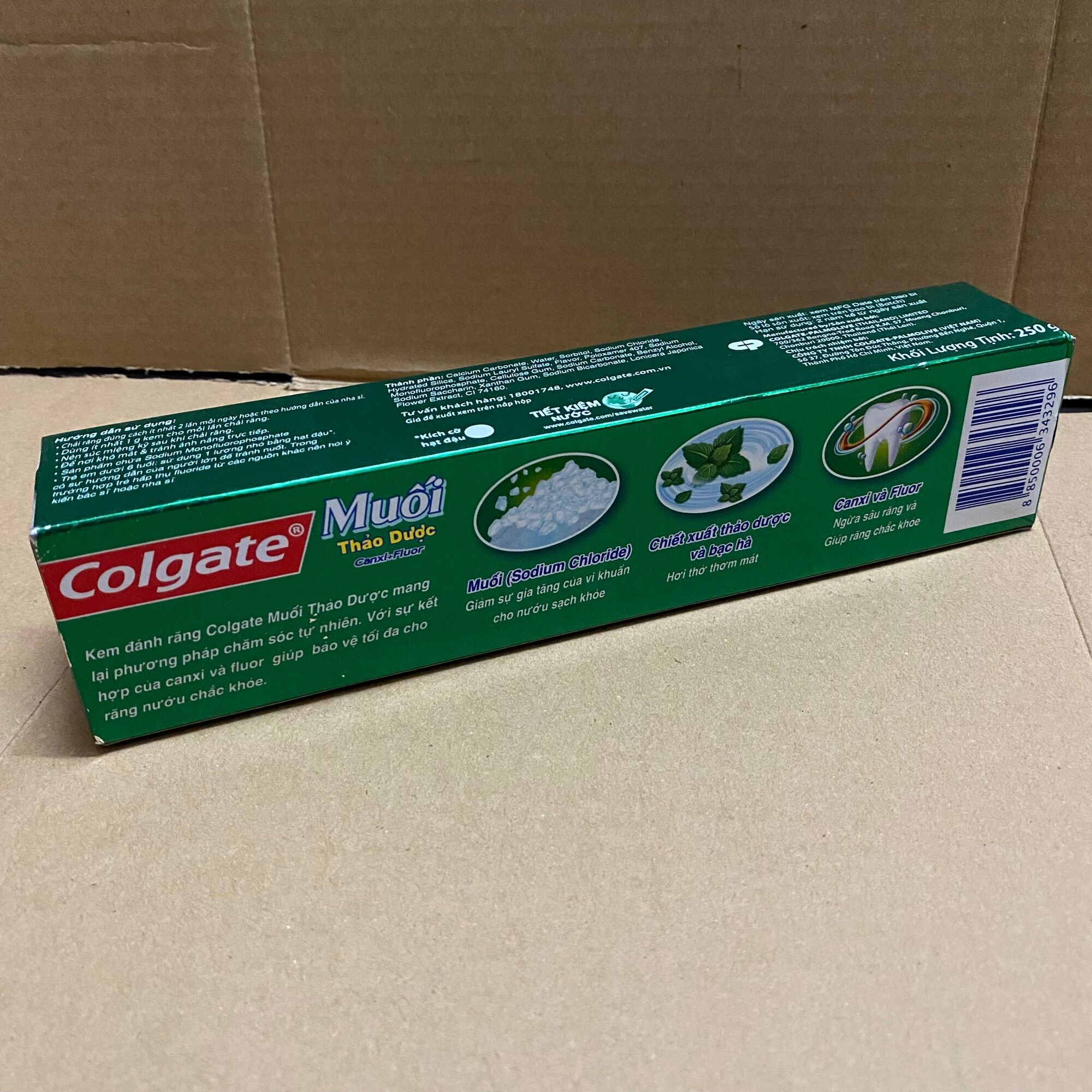 [250g][Muối Thảo Dược] Hộp Kem Đánh Răng Colgate