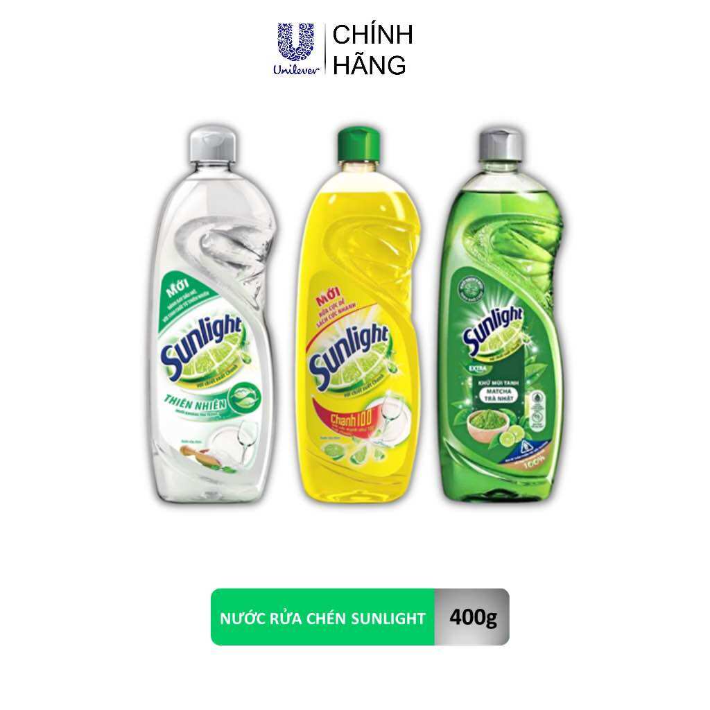Chai nước rửa chén Sunlight (400-750ml) đủ các hương