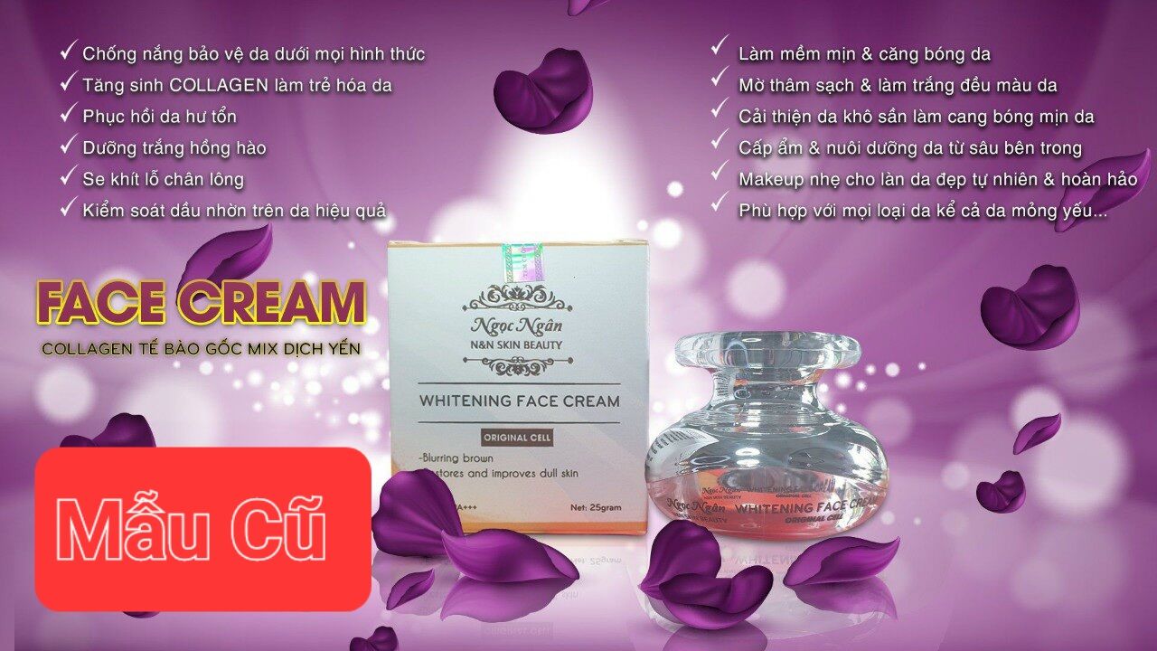 (Mẫu mới nâng cấp) KEM FACE TẾ BÀO GỐC COLLAGEN DỊCH YẾN CAO CẤP ( Hộp to 30gr)