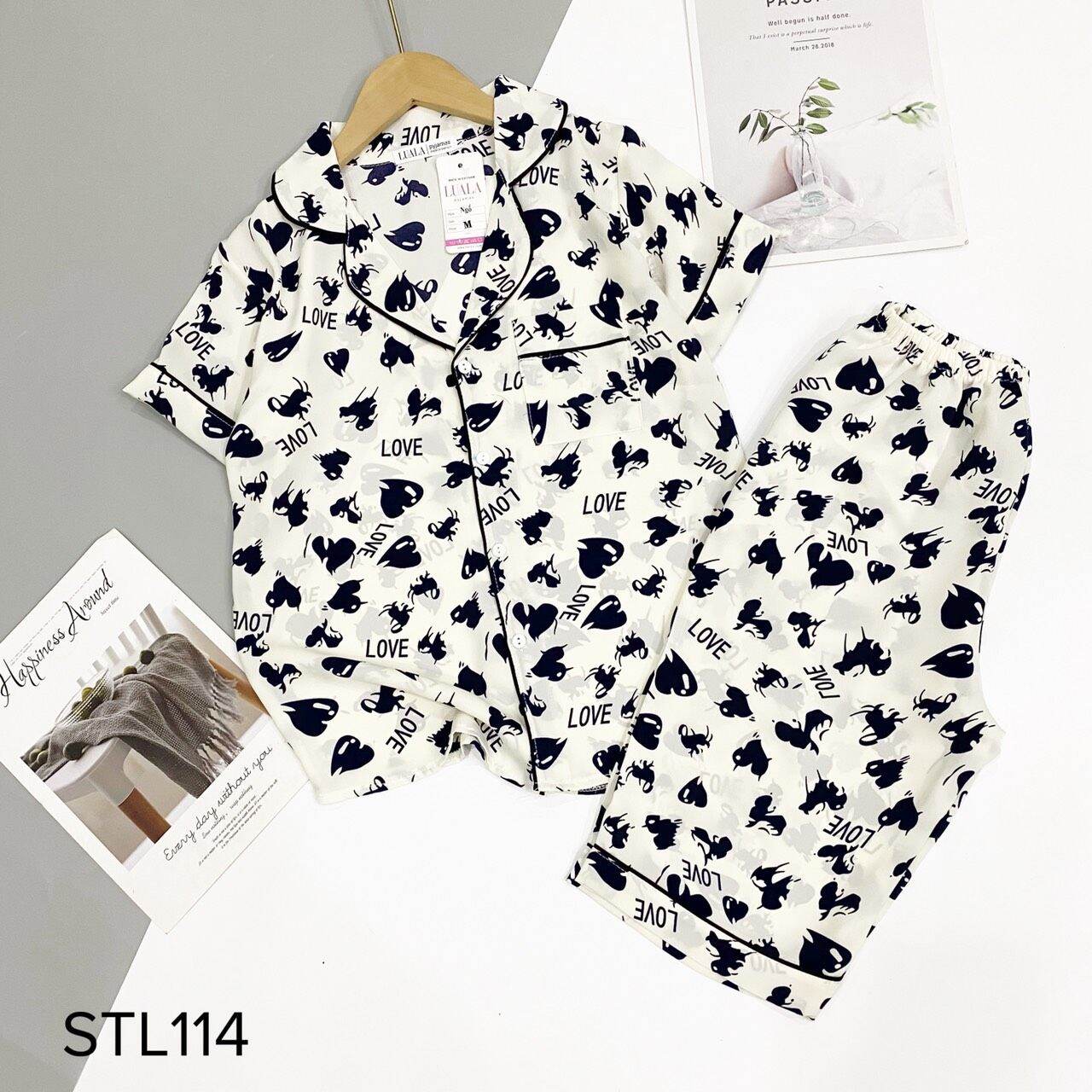 Bộ pijama lụa mango đùi, lửng cao cấp có size