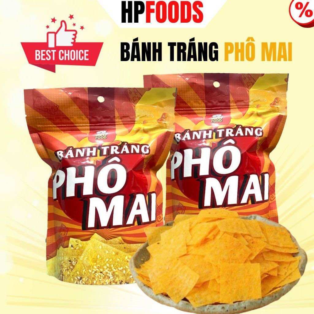 Bánh tráng Phô Mai túi zip 60g-1 túi bánh tráng lắc phô mai ngon ăn là ghiền