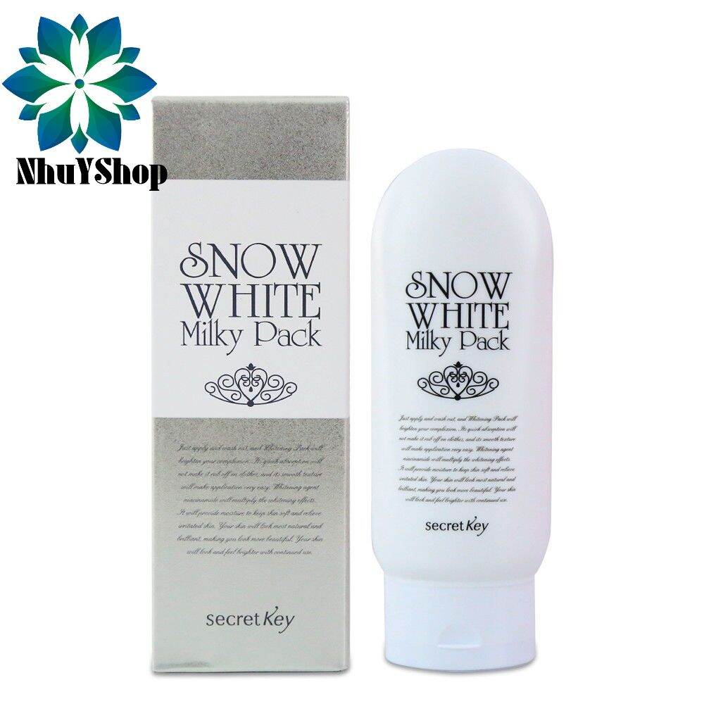 (Hàng Sẵn Chính Hãng )Kem Ủ Trắng Secret Key Snow White Milky Pack (200gr)
