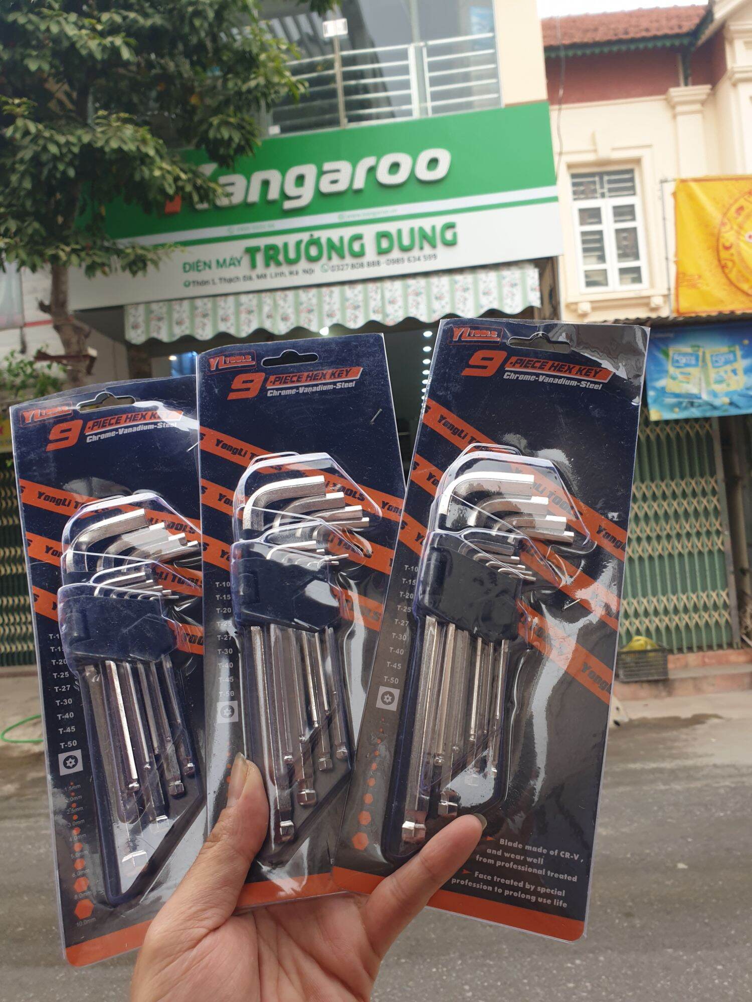 Bộ lục giác 9 món 1 đầu bi