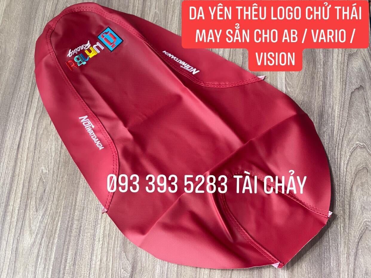 Da yên đỏ đô thêu chử thái may sẵn cho ab / vario / vision