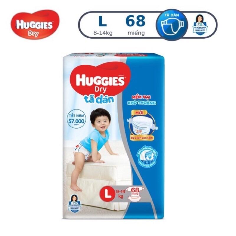 Tã dán huggies S88 M76 L68 XL62 XXL56