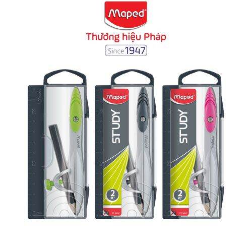 Compa compass maped loại tốt học sinh ruột chì bấm hoặc chì gỗ rời.màu sắc giao ngẫu nhiên