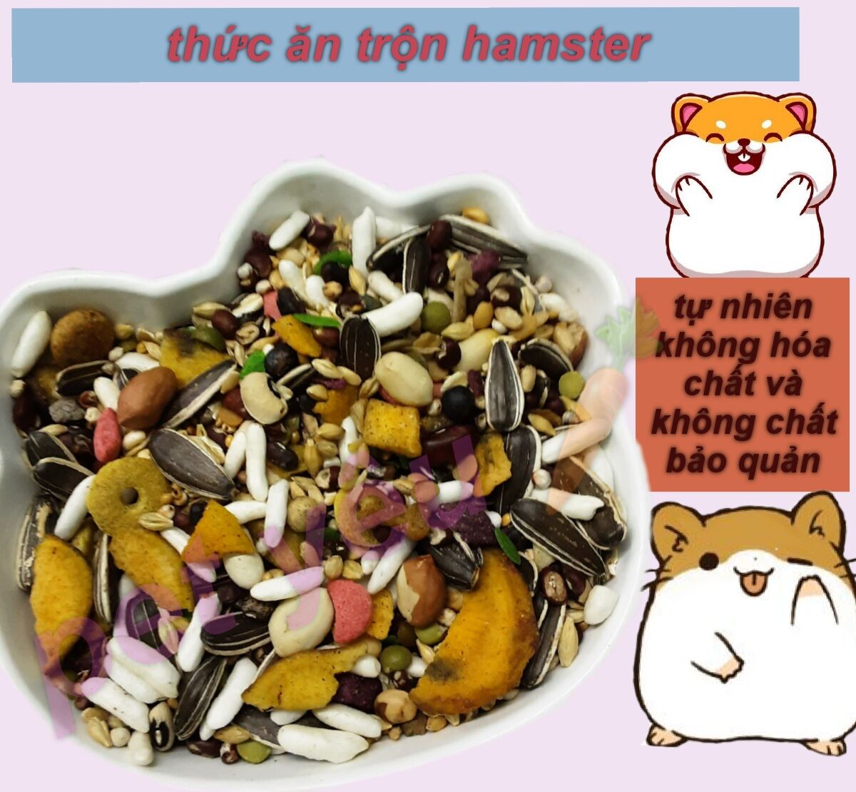 Thức ăn trộn hamster ❤️FREESHIP❤️ bồi bổ dinh dưỡng cho hamster