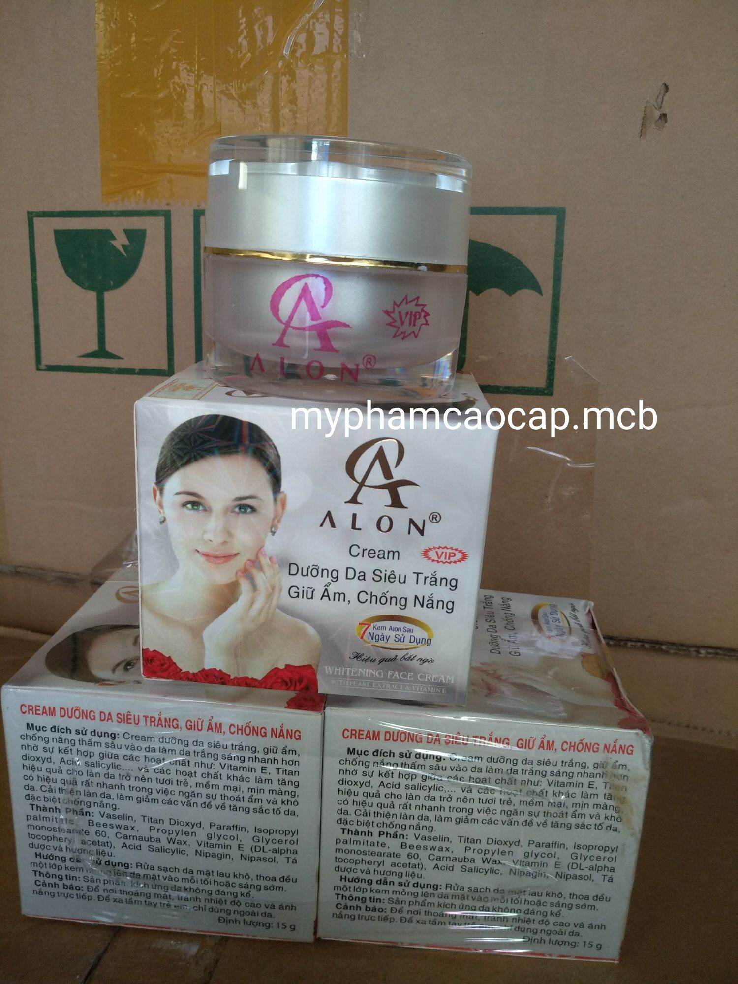 Kem alon dưỡng da mặt siêu trắng 15g