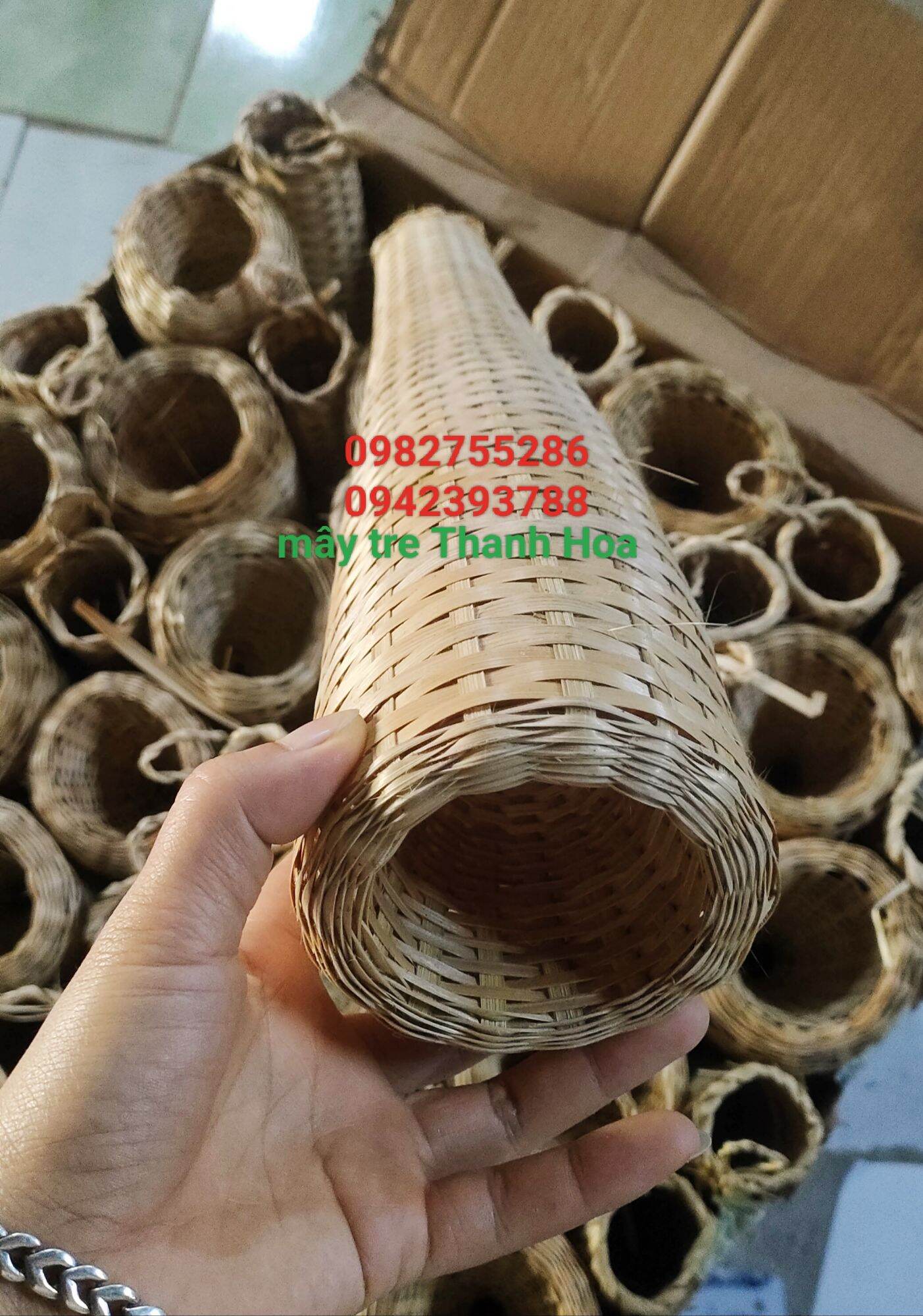 chúm rọ, lợp/lờ tre bắt cá [dùng trang trí]