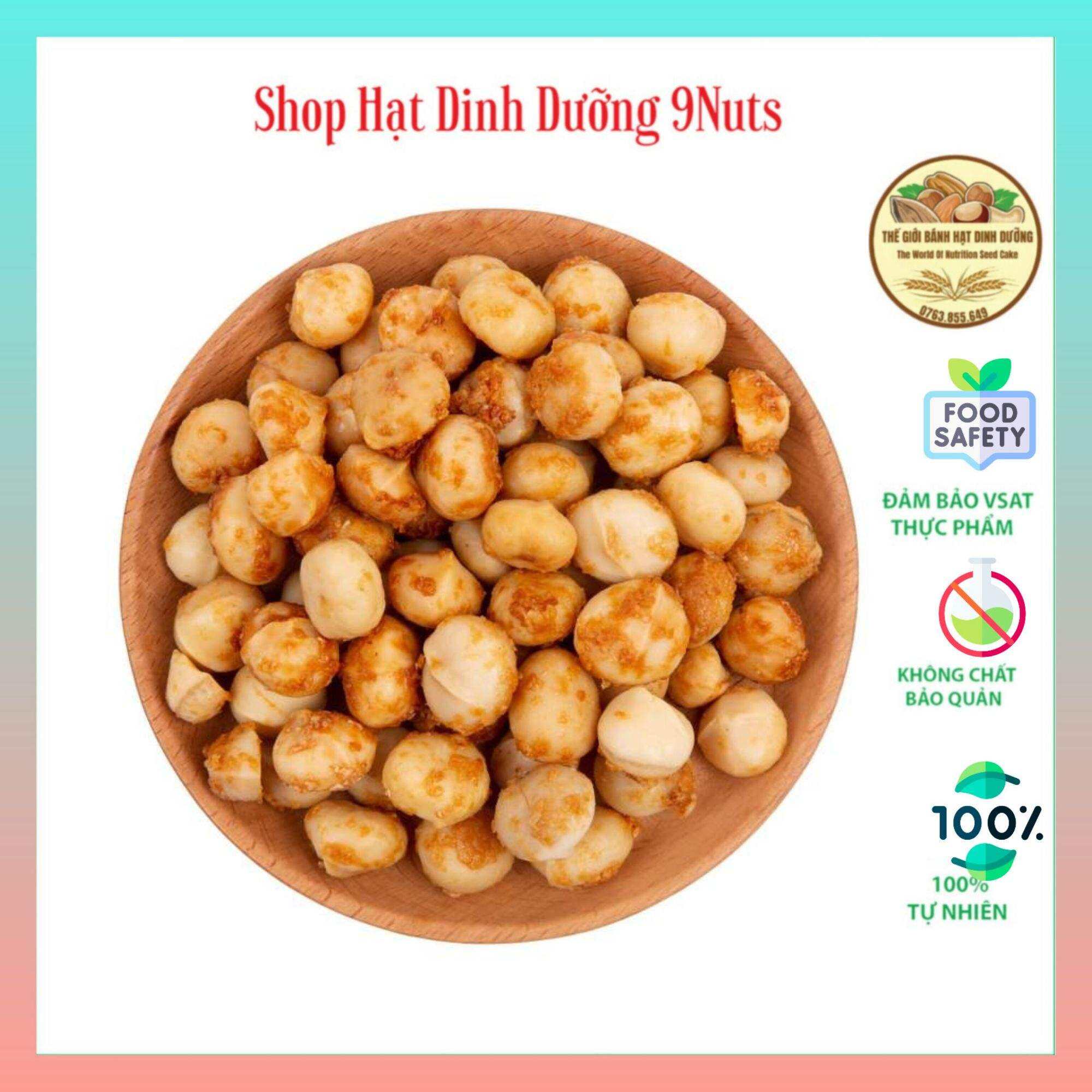 Nhân Macca Đắc Lắc tẩm mật Ong và Bơ Pháp sấy chín ngon khó cưỡngg giòn giòn,béo béo,bùi bùi,ngọt tự nhiên.100gr/túi