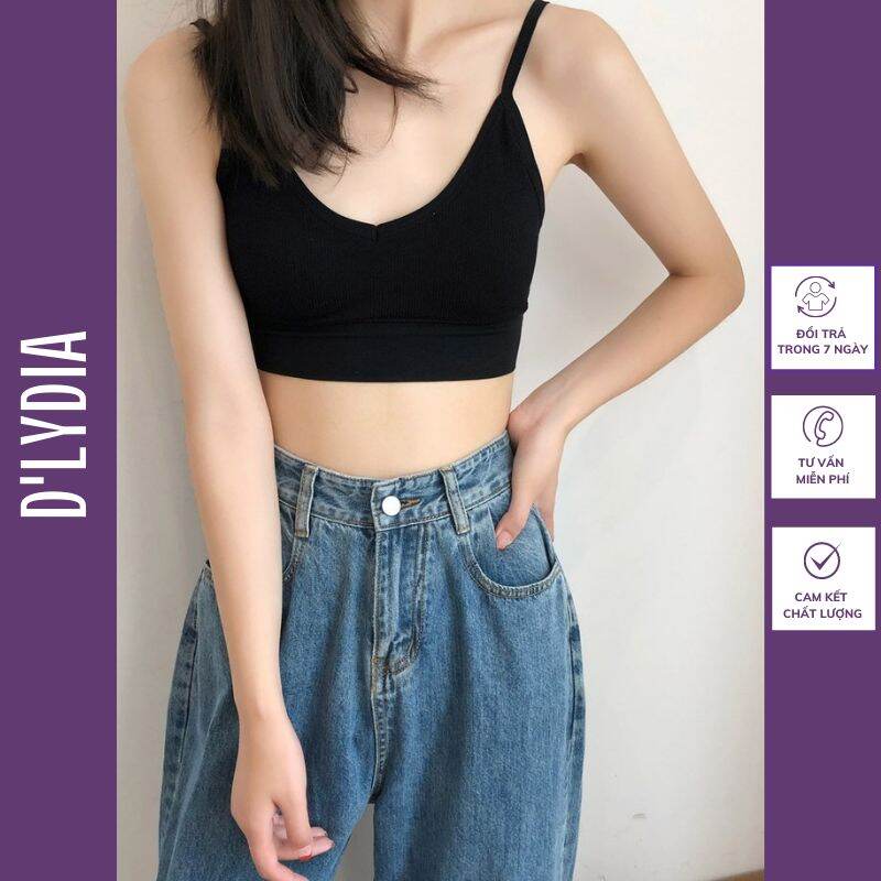 Áo bra nữ không gọng hở lưng chữ U hai dây sexy gợi cảm D'LYDIA AL03