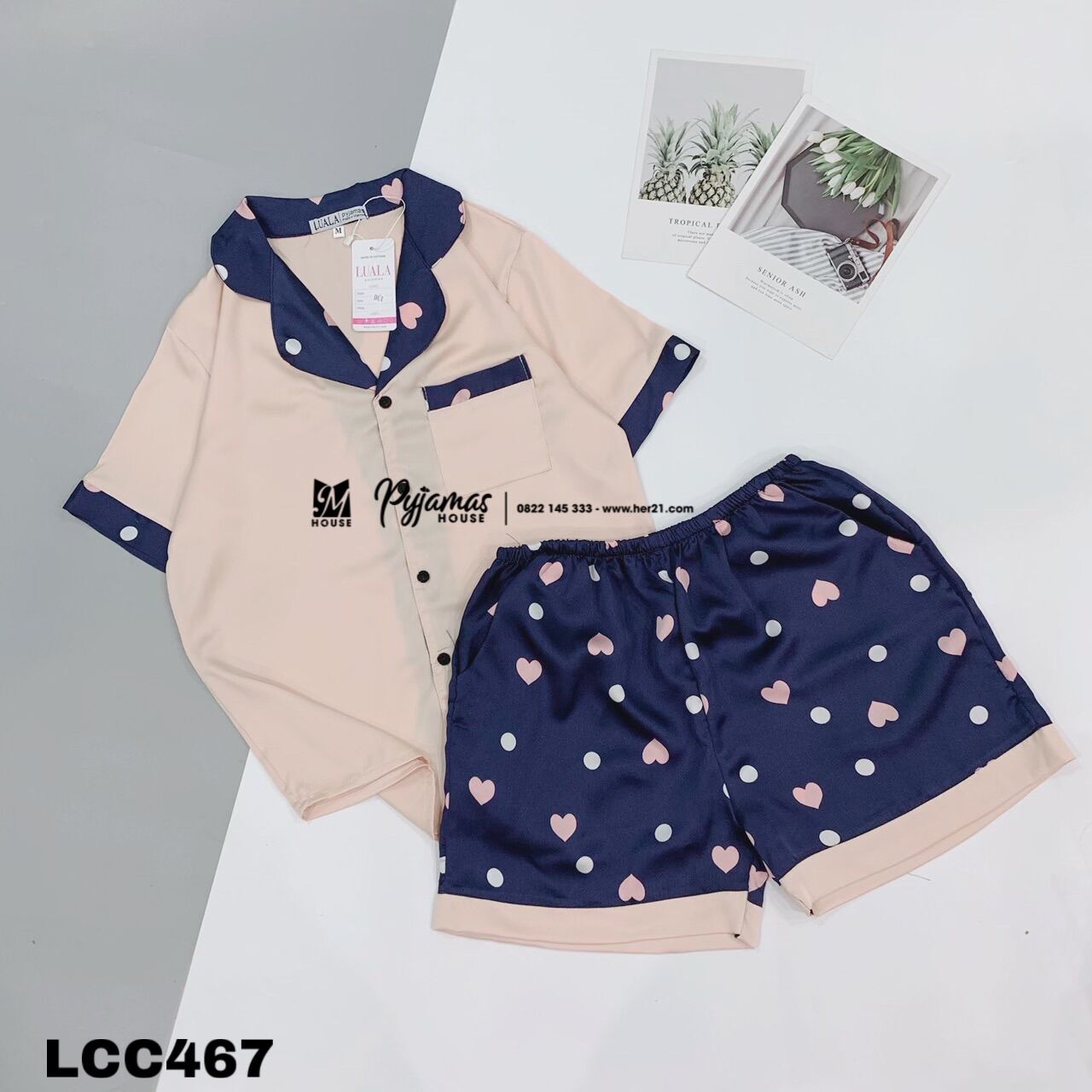 Bộ lụa cộc đùi