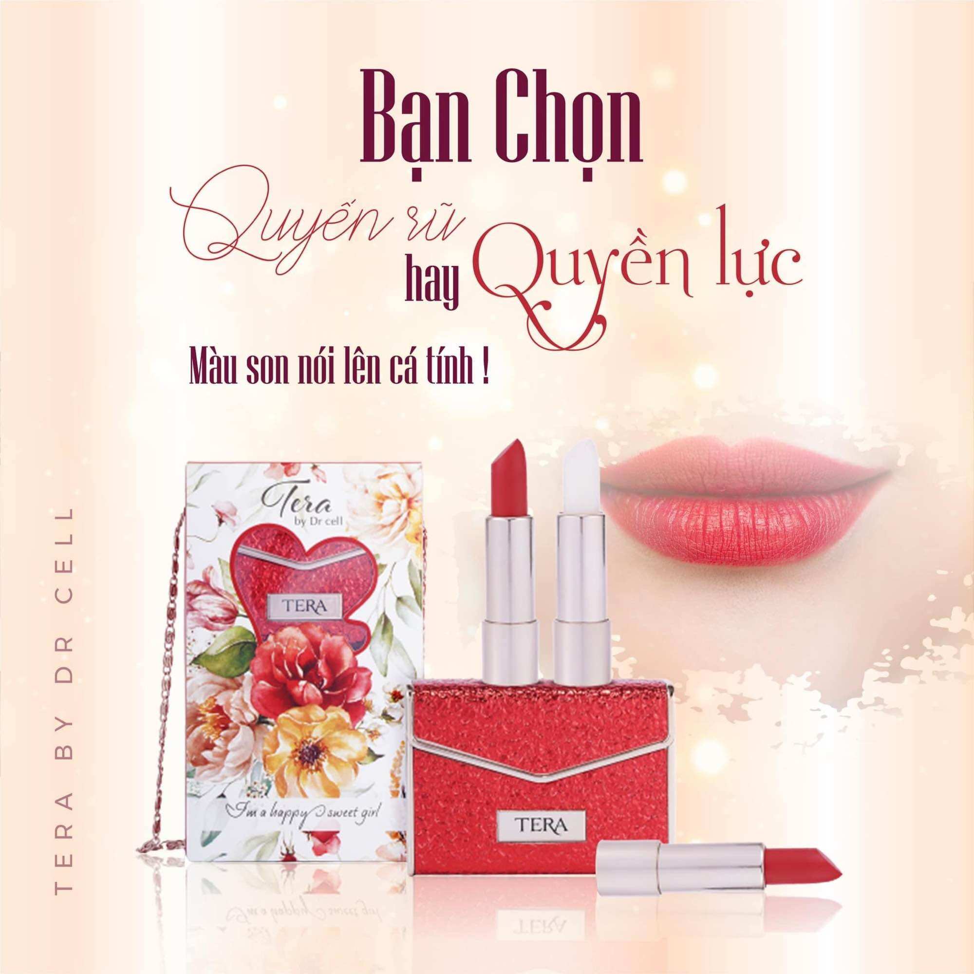 SON TÚI TERA DR CELL VỚI CÁC MÀU HOTTREND SIÊU XINH