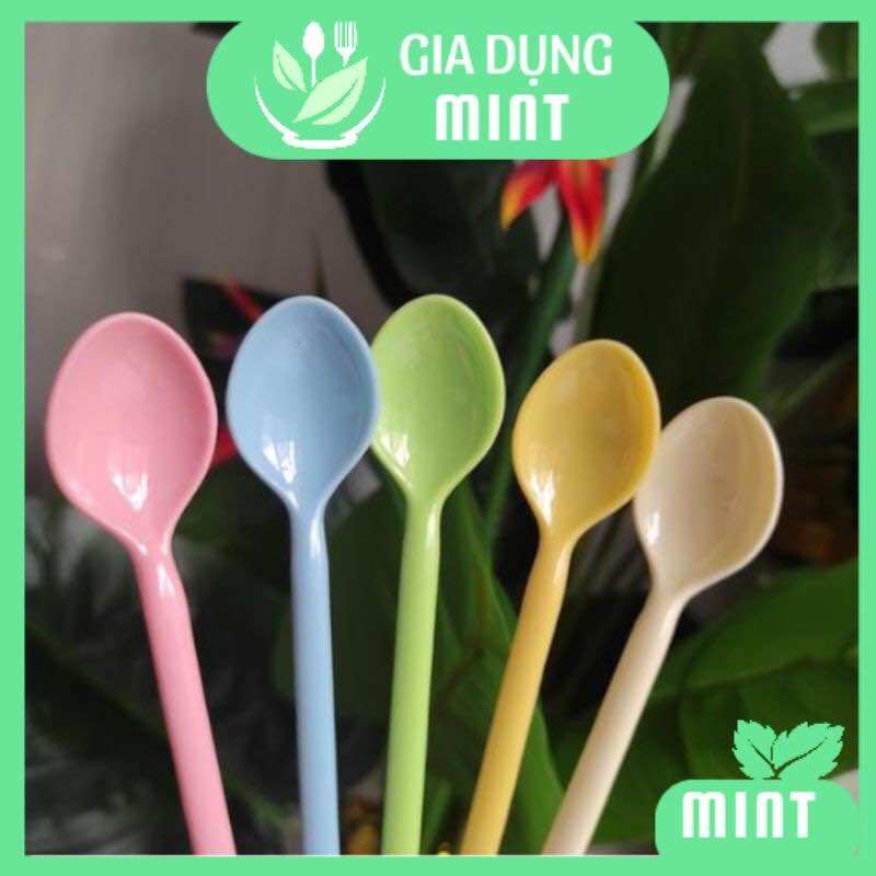 Muỗng nhựa sinh tố, trà sữa, cà phê rico - 1 cái