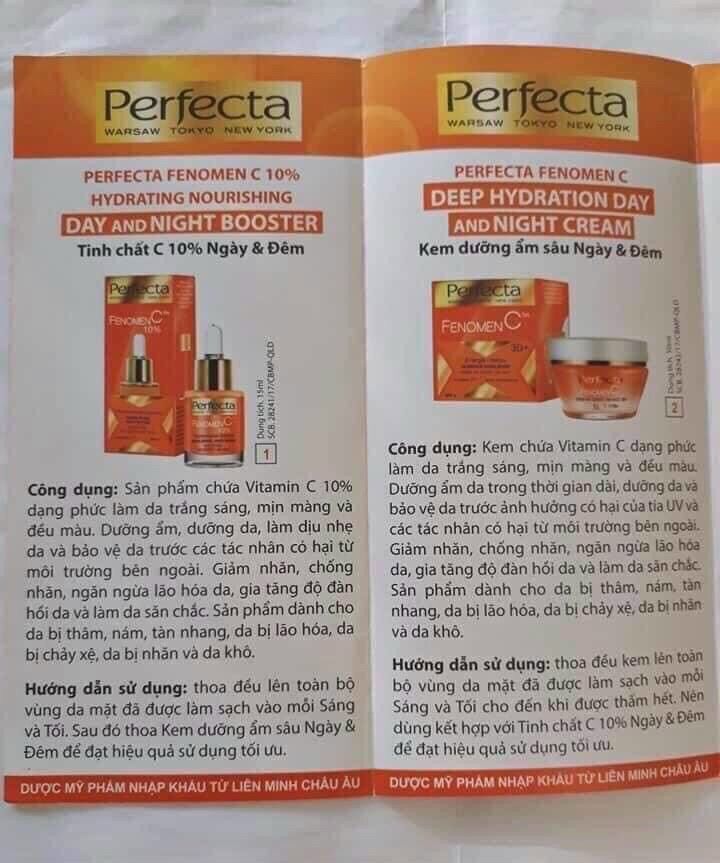 Combo Kem Và Serum FenomenC Perfecta