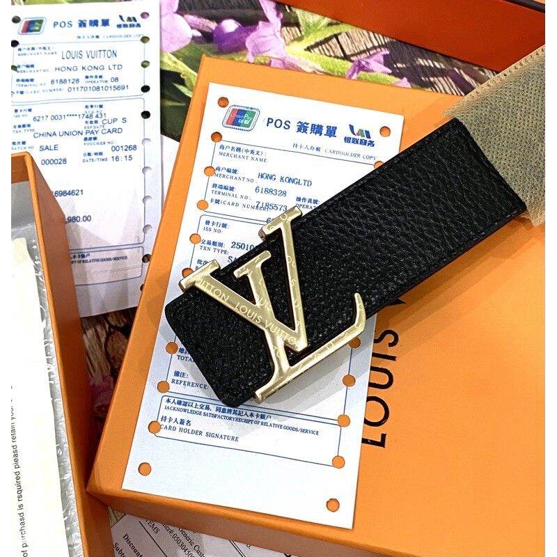 Thắt lưng nam lv, dây nịt nam lv hàng chuẩn da thật