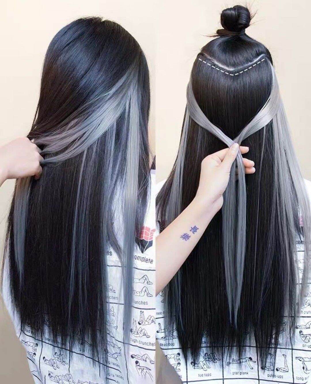 tóc giả kẹp phím line[TRỢ GIÁ]
