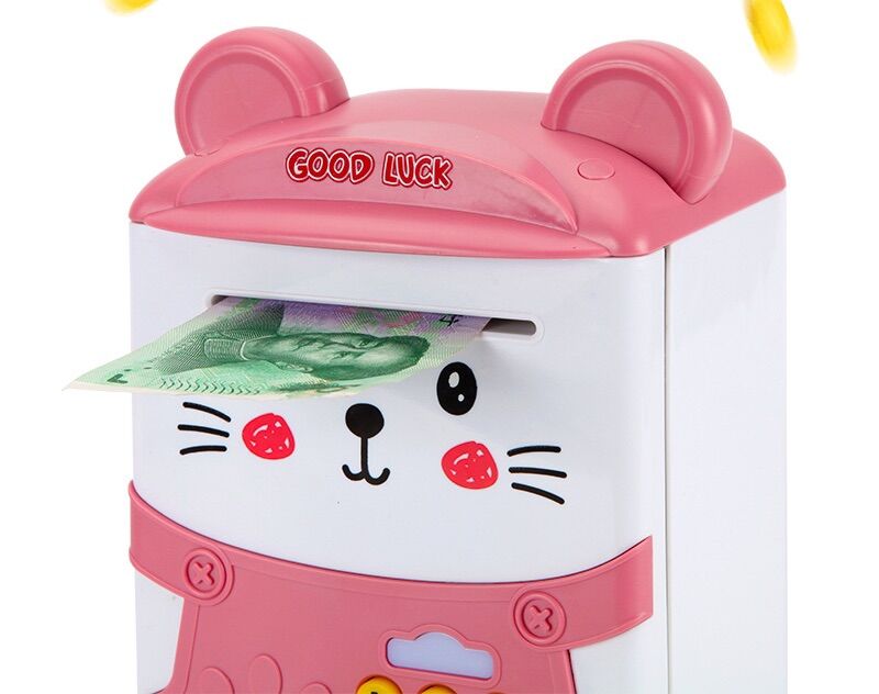 Két sắt mini dấu vân tay hình mèo