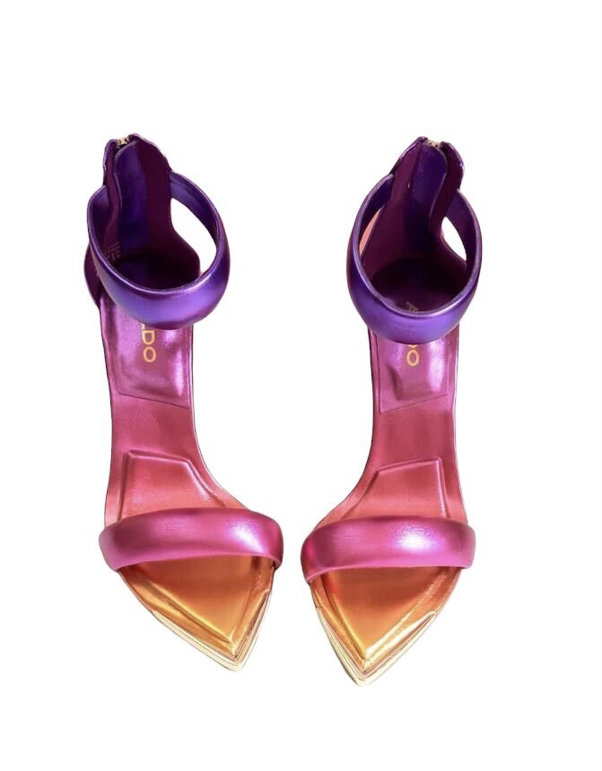 Giày sandal cao gót Aldo chuẩn xuất.
