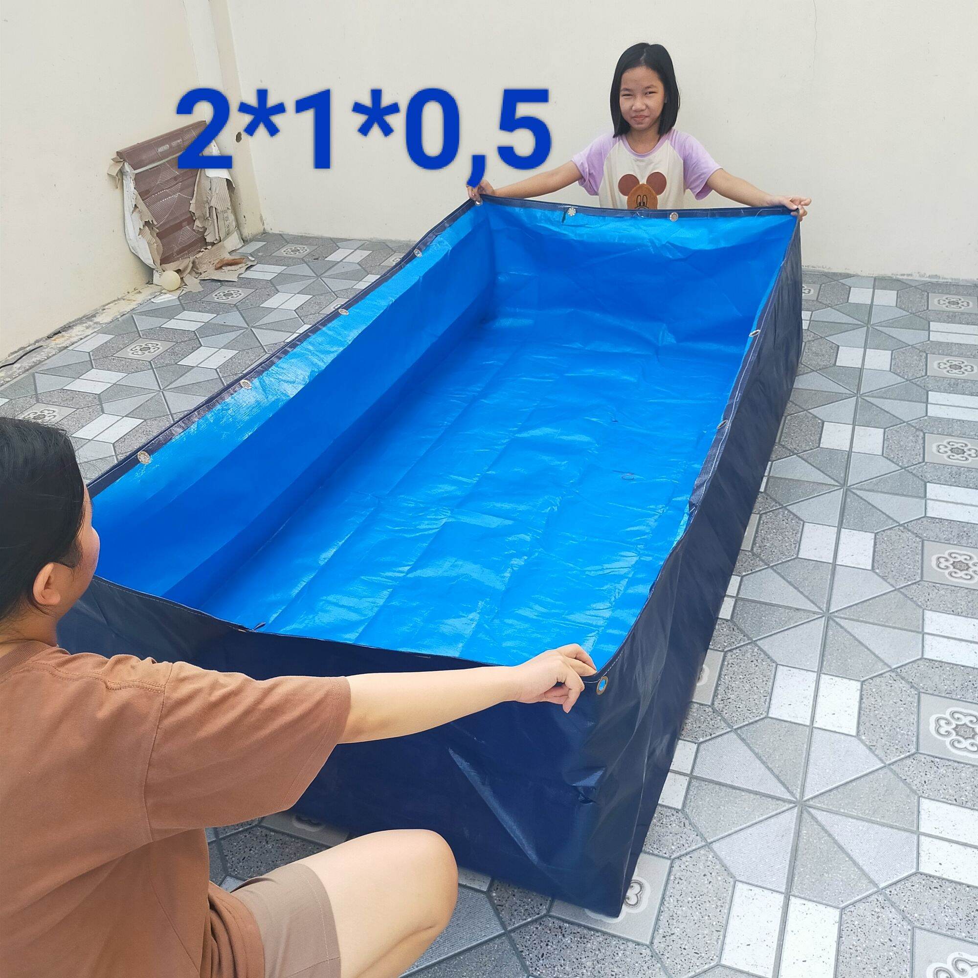 Bể bạt nuôi ốc lươn ếch