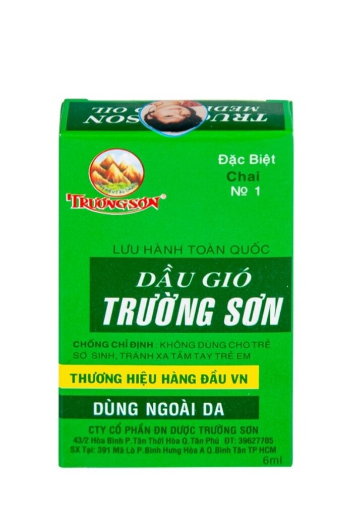 Dầu Gió Xanh Trường Sơn (Lốc/12c/6ml)