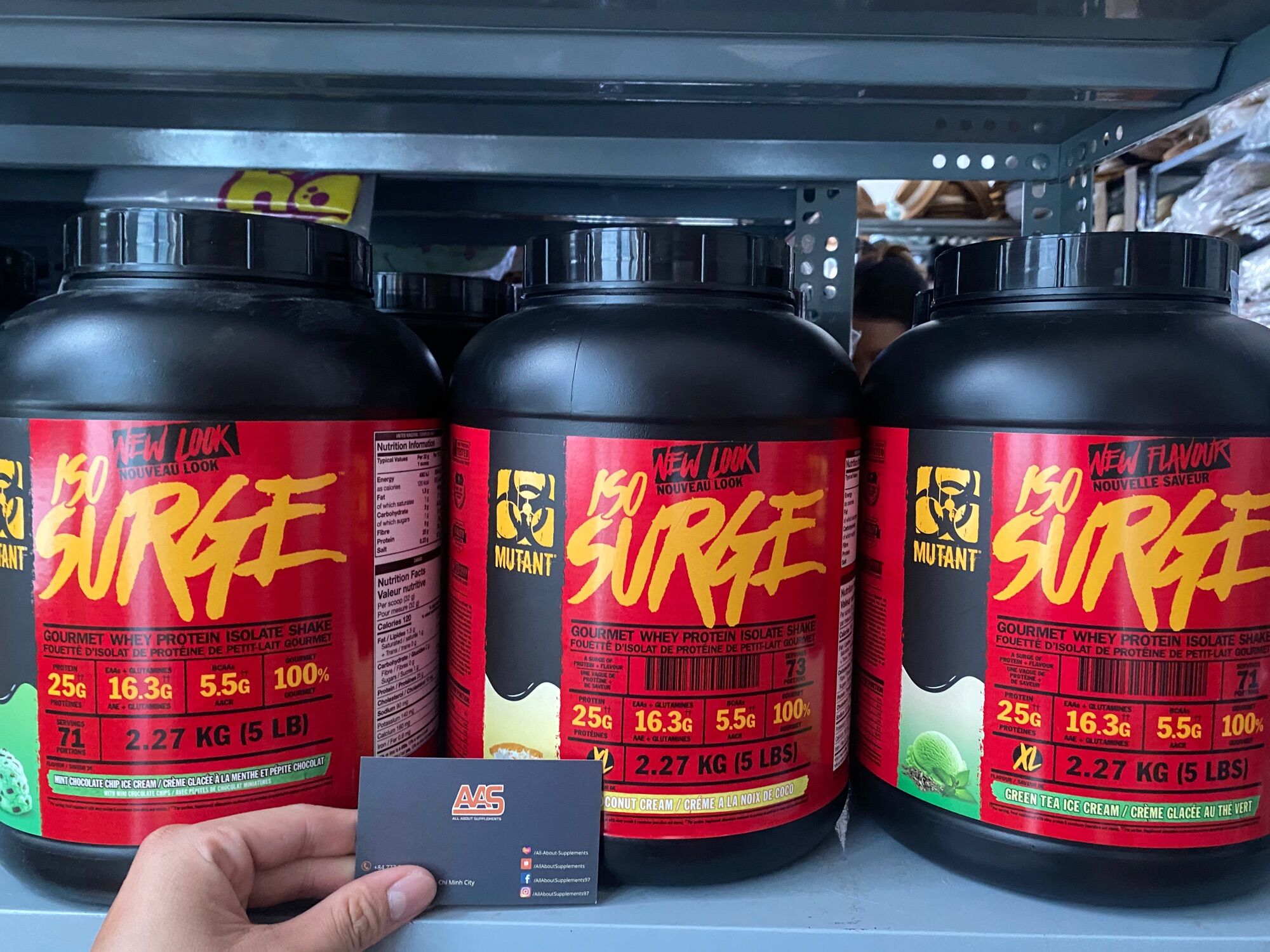 [HCM]WHEY PROTEIN - MUTANT - ISO SURGE - 5lbs (73 servings )  - Bổ sung 100% whey protein isolate - Từ Canada
