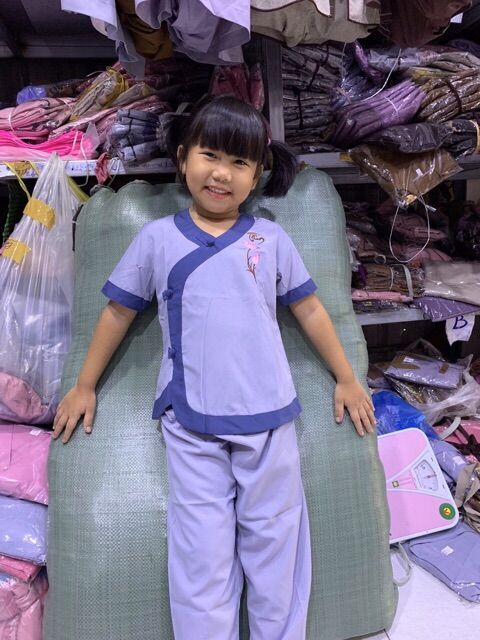 ĐỒ LAM ĐI CHÙA - MẪU BÉ TIM PHỐI KATE LOẠI 1