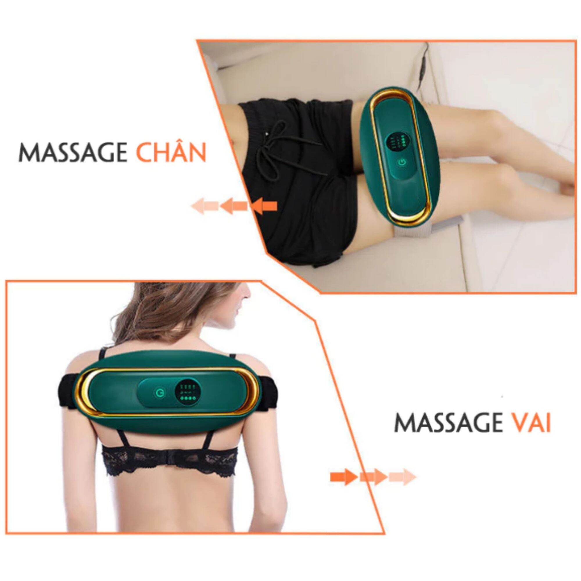 Đai Massage Bụng Lưng - Đai Rung Tiêu Mỡ Bụng Đùi