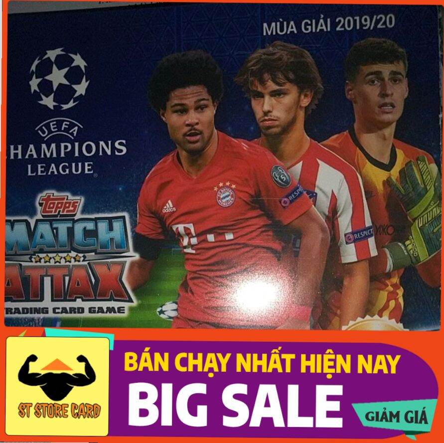 Album Thẻ cầu thủ bóng đá poca Match attax 2019/2020 chưa gấp nguyên seal chính hãng
