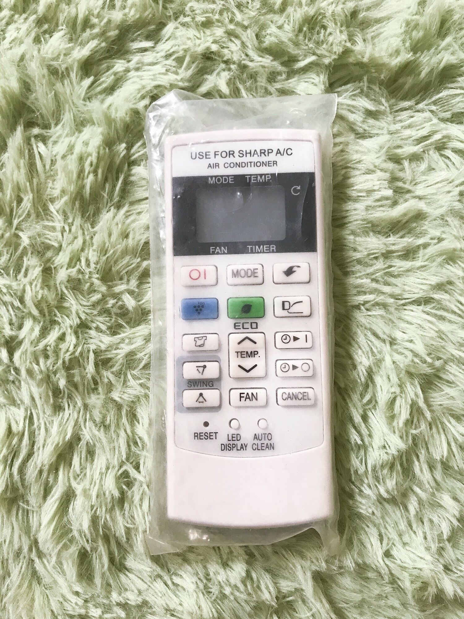 [HCM]Điều khiển điều hoà Sharp (xanh lá-ion)