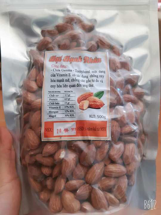 Túi 0.5kg Hạnh nhân sấy