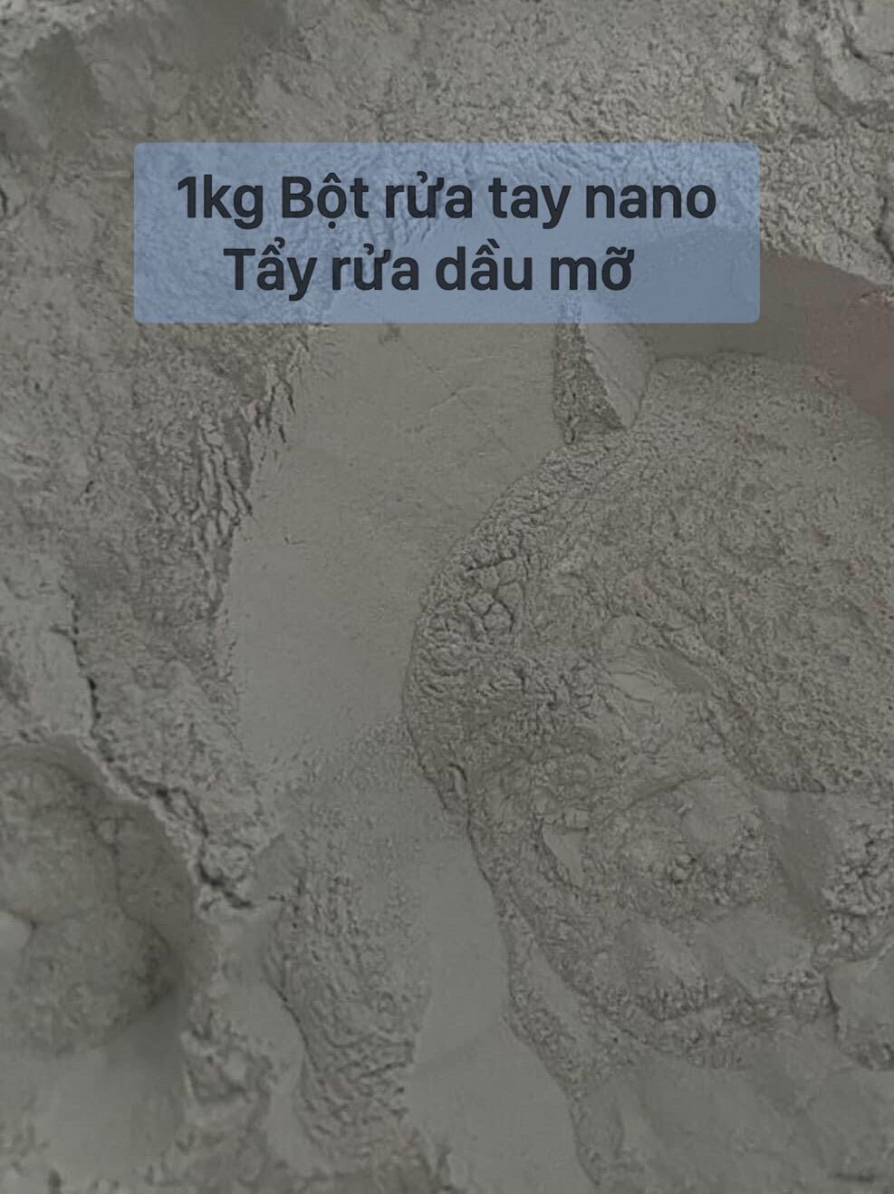 1 kg bột rửa tay nano rửa sạch dầu mỡ trên da ( không chứa chất độc hại )