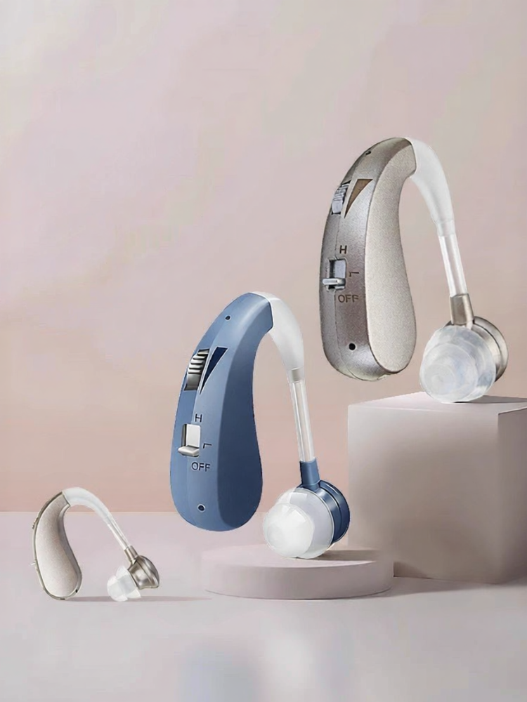 REXUELONG | Bone Conduction Elderly Wireless Invisible Hearing Aid Headphones Rechargeable