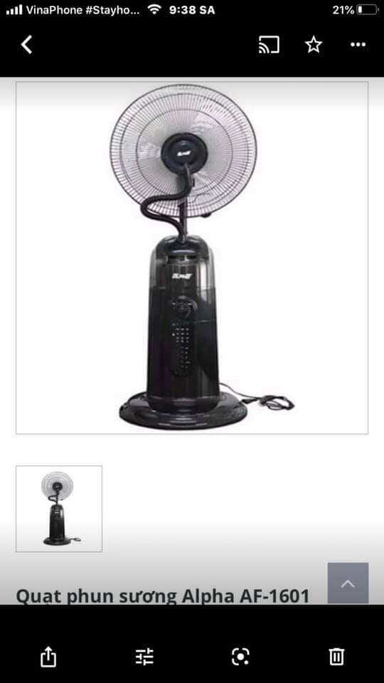 Quạt phun sương làm mát alpha af-1601