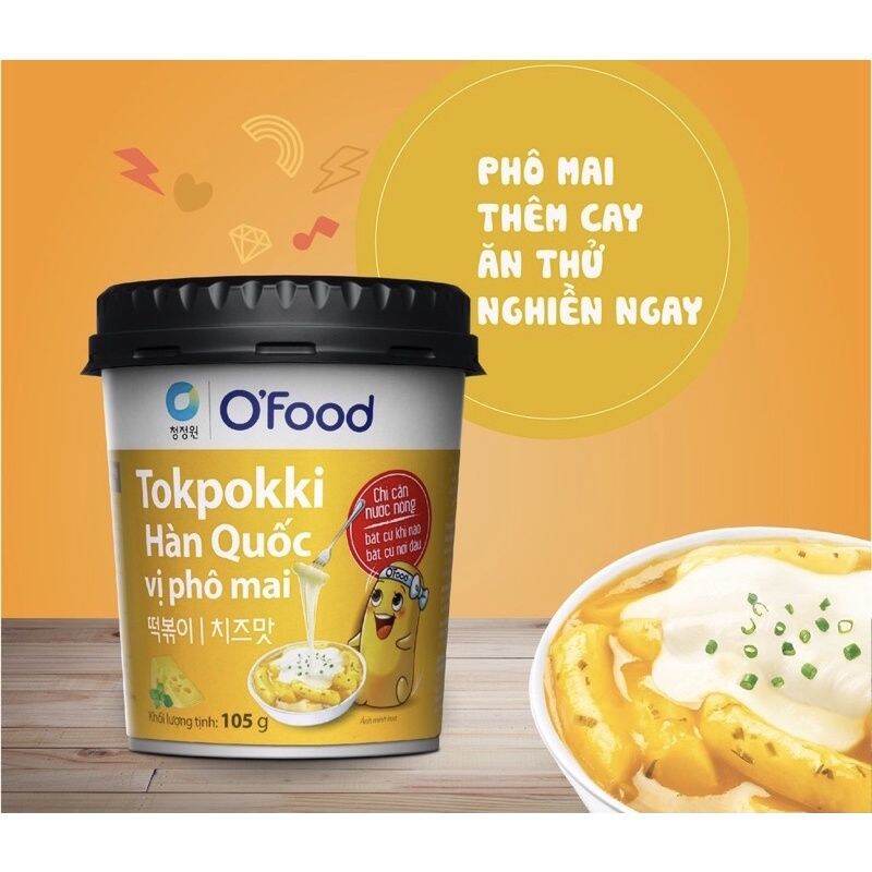 TOKBOKI HÀN QUỐC O'FOOD 105GR CÁC VỊ