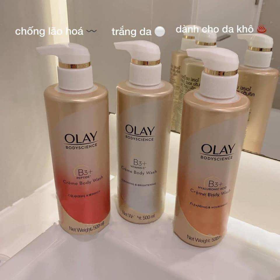 Sữa tắm trắng da olay vitamin c 500ml thái lan
