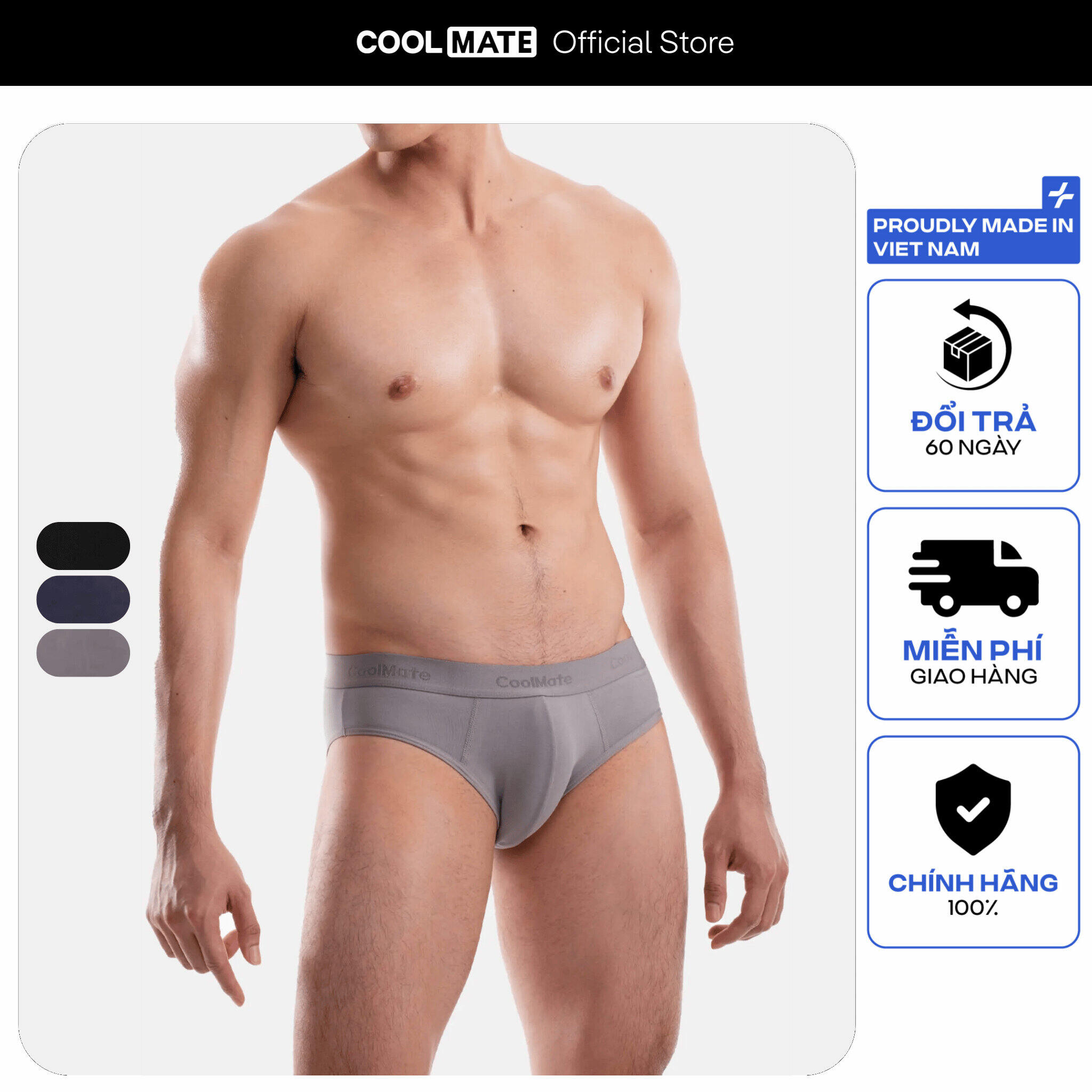 Quần lót tam giác nam Brief Cotton co giãn Coolmate