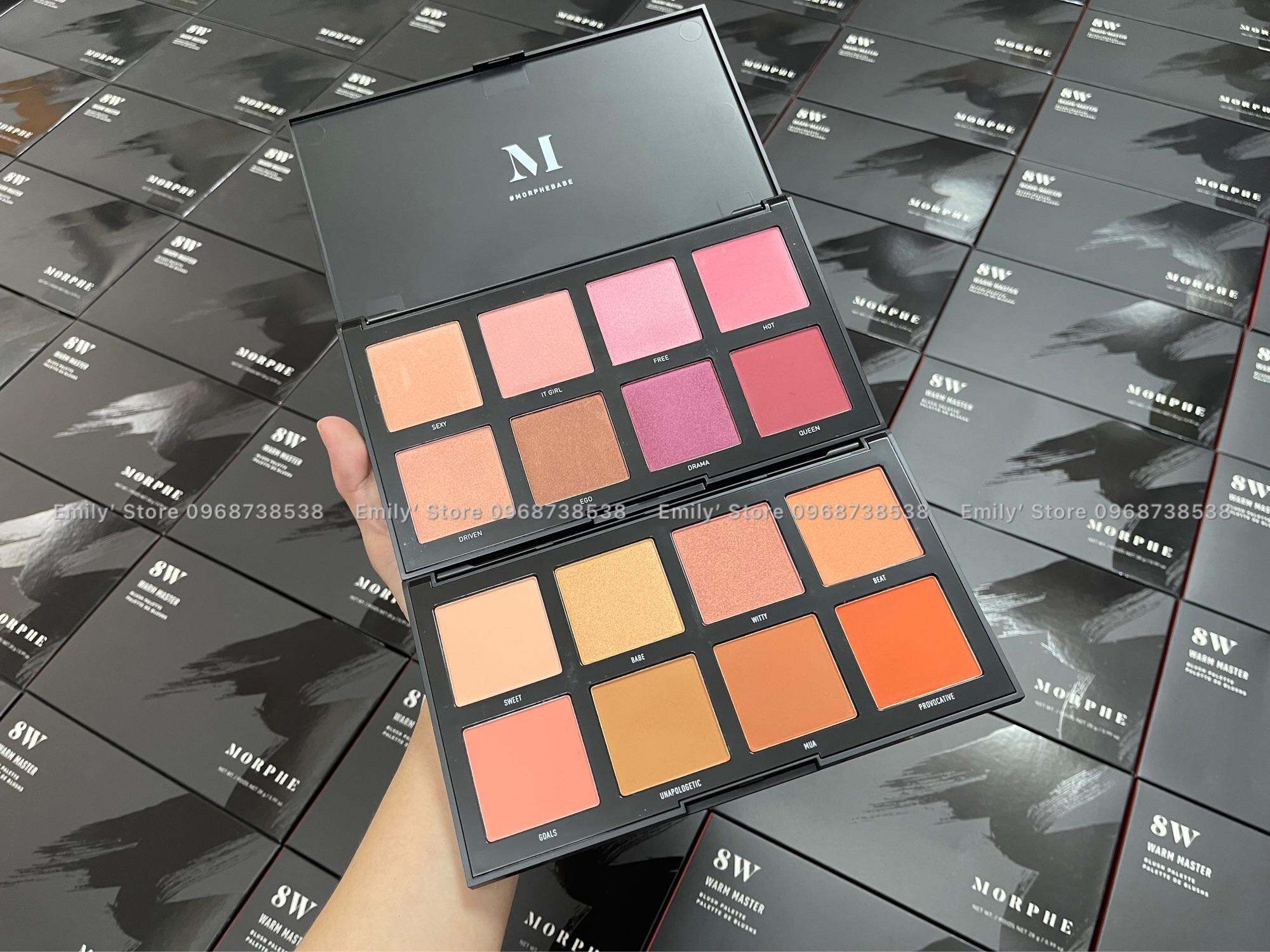 Bảng phấn m&aacute v&agrave highlighter Morphe 8W 8C